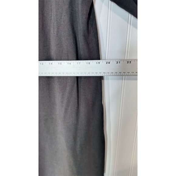 Bryn Walker Black Asymmetrical Tunic Dress M Bamboo Lagenlook Minimalist Artsy - Picture 3 of 9